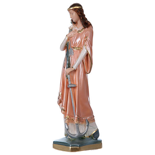 Statua Santa Filomena gesso madreperlato 30 cm 3