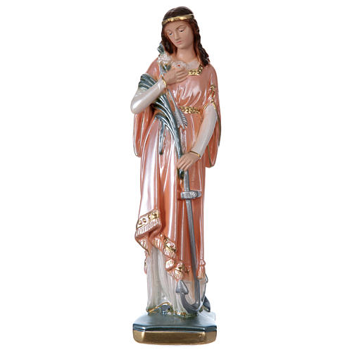 Saint Philomena Statue, 30 cm in plaster with mother of pearl 1