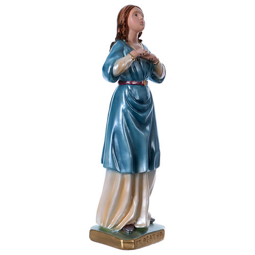 Statua gesso Sant’Agata effetto madreperla 30 cm 4