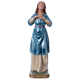 Saint Agatha Statue, 30 cm in plaster with mother of pearl effect