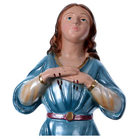 Saint Agatha Statue, 30 cm in plaster with mother of pearl effect