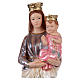 Our Lady of Mount Carmel Statue, 30 cm in plaster with mother of pearl effect s2