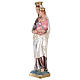 Our Lady of Mount Carmel Statue, 30 cm in plaster with mother of pearl effect s3