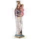 Our Lady of Mount Carmel Statue, 30 cm in plaster with mother of pearl effect s4