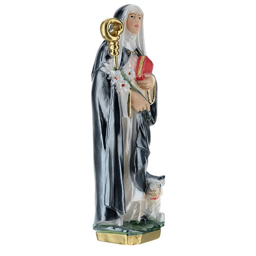 Saint Brigid 30 cm in plaster with mother of pearl 4