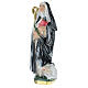 Saint Brigid 30 cm in plaster with mother of pearl s3