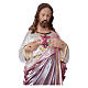Sacred heart of Jesus 30 cm in mother-of-pearl plaster s2