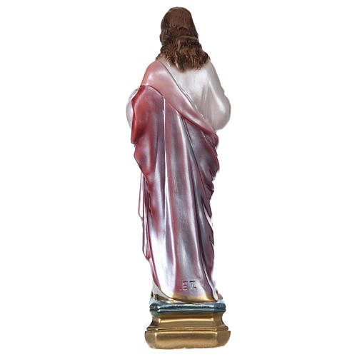 Sagrado Coração de Jesus 30 cm gesso efeito madrepérola 5