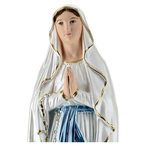 Our Lady of Lourdes 50 cm in mother-of-pearl plaster 4