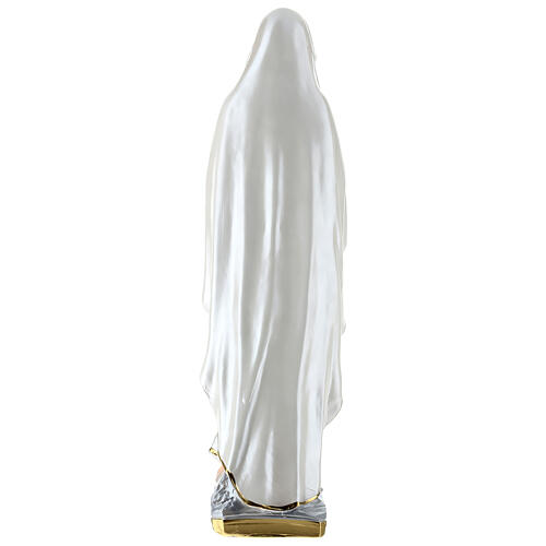 Madonna di Lourdes 50 cm gesso madreperlato 7