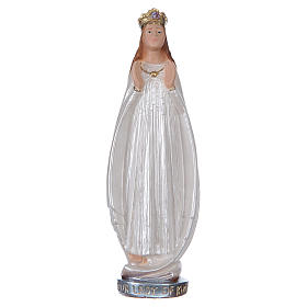 Virgen de Knock 20 cm yeso nacarado