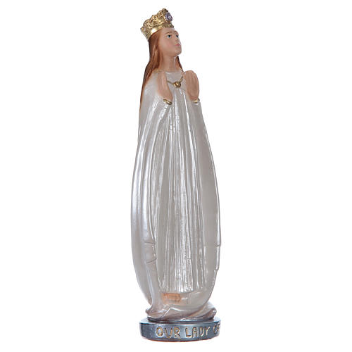 Our Lady of Knock statue in pearlized plaster, 20 cm 4