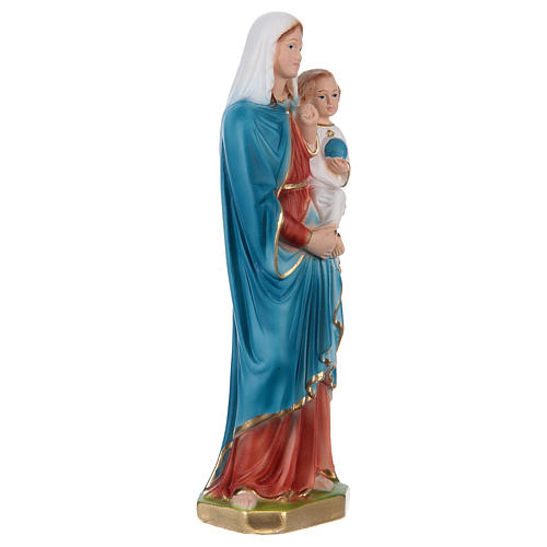 Virgen con niño yeso 20 cm 4
