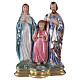 Holy Family 30 cm in mother-of-pearl plaster s1