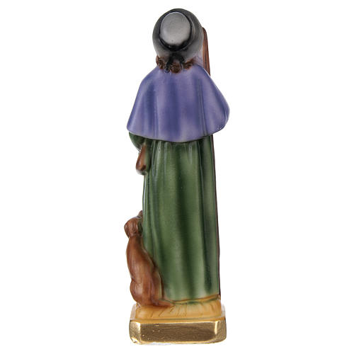 Estatua de yeso pintado San Roque 20 cm 5