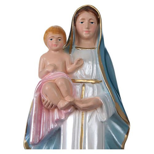 Our Lady of the Castle 20 cm cm pearlized plaster statue 2