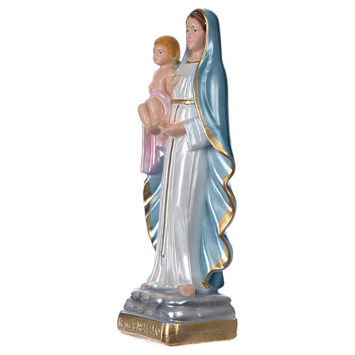 Our Lady of the Castle 20 cm cm pearlized plaster statue 3