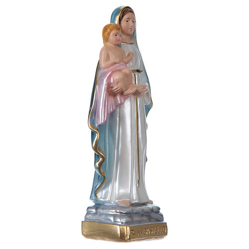 Our Lady of the Castle 20 cm cm pearlized plaster statue 4