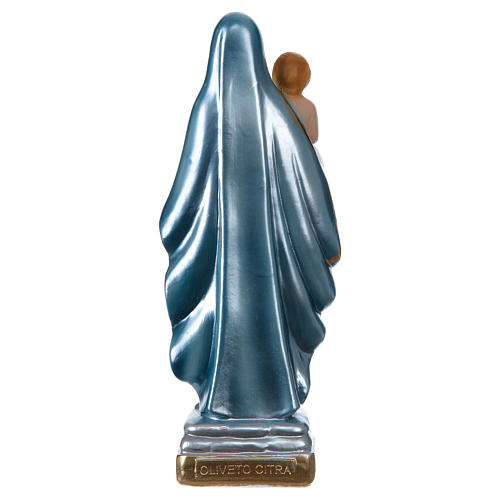 Our Lady of the Castle 20 cm cm pearlized plaster statue 5