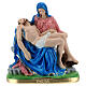 Statue der Pietà 15cm perlmuttartigen Gips s1