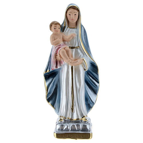Our Lady of the Castle 15 cm cm pearlized plaster statue 1