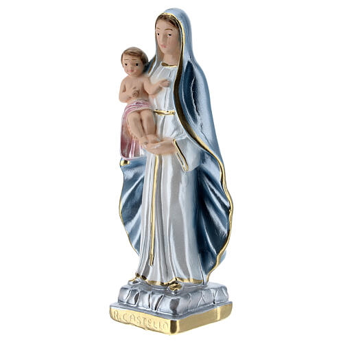 Our Lady of the Castle 15 cm cm pearlized plaster statue 2