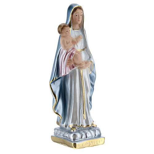 Our Lady of the Castle 15 cm cm pearlized plaster statue 3