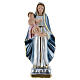 Our Lady of the Castle 15 cm cm pearlized plaster statue s1