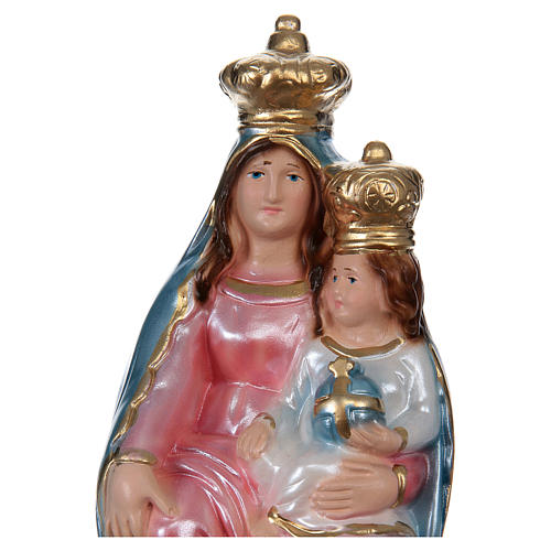 Our Lady of Novi Velia 20 cm in mother-of-pearl plaster 2