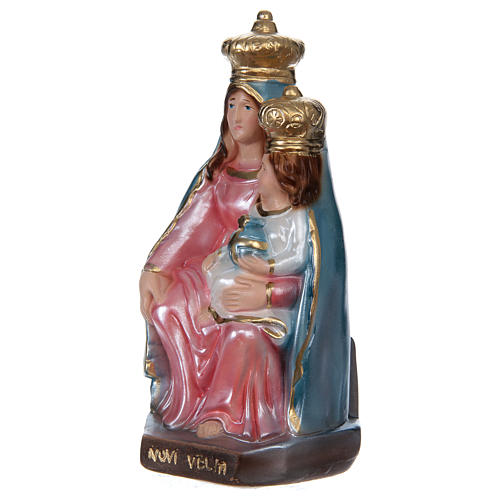 Our Lady of Novi Velia 20 cm in mother-of-pearl plaster 3