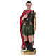 St Expedite 20 cm in painted plaster s1
