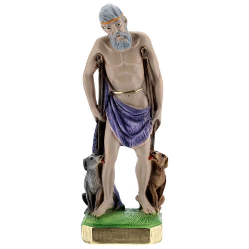 St Lazarus 20 cm in painted plaster 1