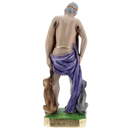 St Lazarus 20 cm in painted plaster 4