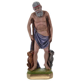 Imagens em Gesso: São Lázaro 20 cm gesso pintado