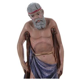 Imagens em Gesso: São Lázaro 20 cm gesso pintado