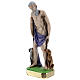 St. Lazarus Statue, 20 cm in painted plaster s2