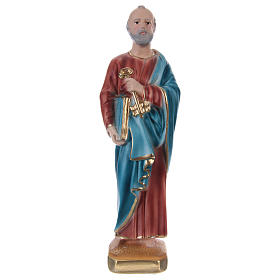 St Peter 20 cm in painted plaster