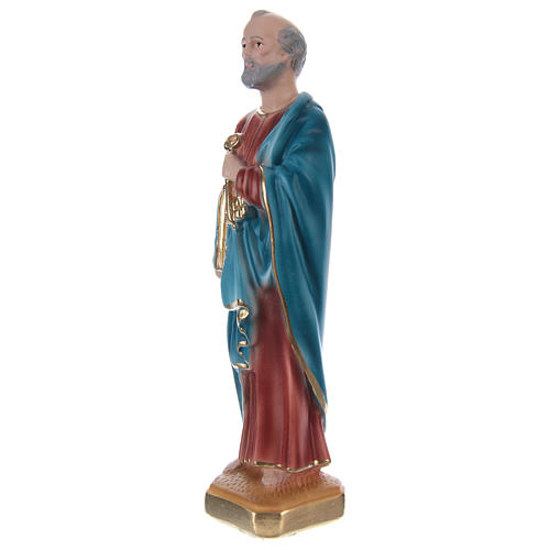 St Peter 20 cm in painted plaster 3