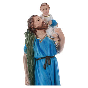 Saint Christopher 20 cm Statue, in painted plaster