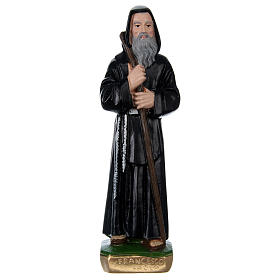 St Francis of Paola 20 cm in painted plaster