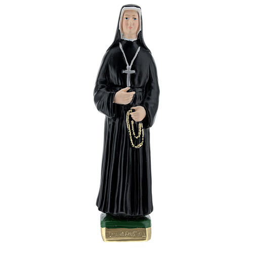 Sister St. Faustina Statue in painted plaster, 20 cm 1