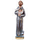 St Francis 20 cm in mother-of-pearl plaster s1