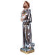 St Francis 20 cm in mother-of-pearl plaster s3