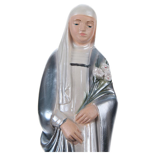 St Catherine of Siena 20 cm in mother-of-pearl plaster 2