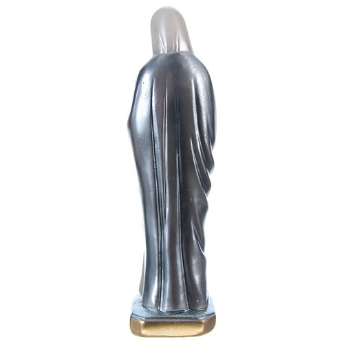 Statua gesso madreperlato Santa Caterina da Siena 20 cm 4