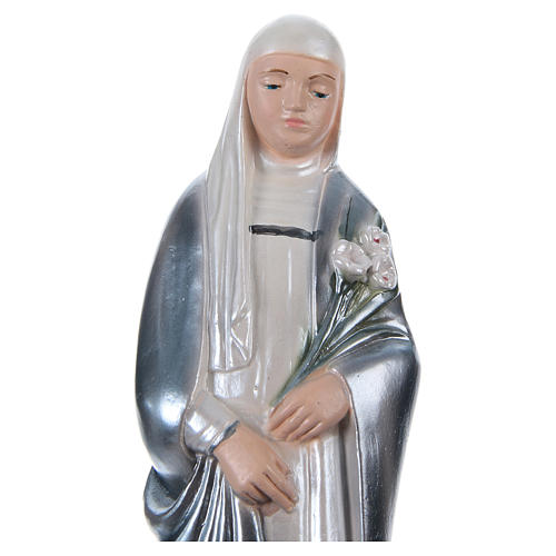 Figurka gips efekt masy perłowej Święta Katarzyna ze Sieny 20 cm 2