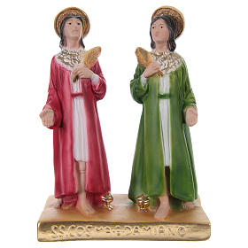 St Cosmas and Damian 20 cm in plaster