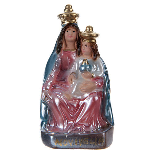 Our Lady of Novi Velia 12 cm in mother-of-pearl plaster 1