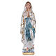 Madonna di Lourdes 20 cm gesso madreperlato s1