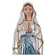 Nossa Senhora de Lourdes 20 cm gesso acabamento madrepérola s2